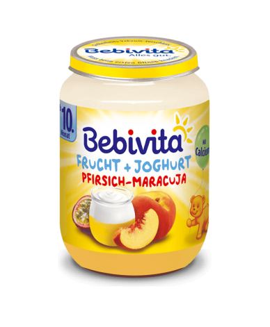 ЙОГУРТ С ПРАСКОВА И МАРАКУЯ 10+
