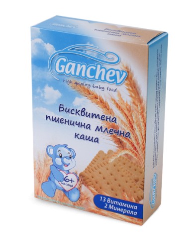 Бисквитена пшенична млечна каша