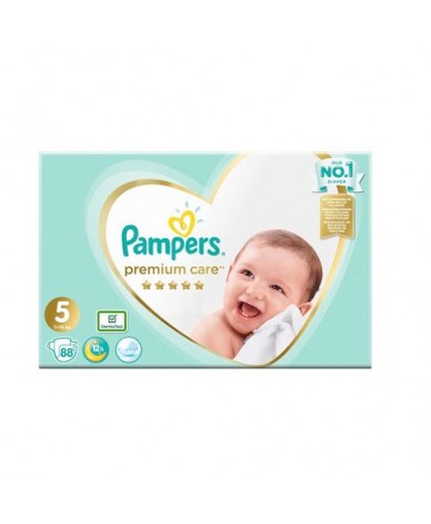 Pampers Premium Care 5 Junior Пелени за бебета и деца 11-16 кг /88 броя
