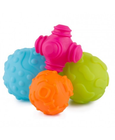PLAYGRO Тактилни релефни топки (4бр./оп.) 6м+