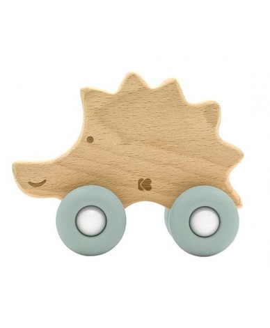 KikkaBoo Играчка дървена с чесалка Hedgehog