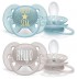 Ортодонтични залъгалки Philips AVENT ULTRA AIR + стерилизаторна кутия (6-18м) момиче, декорация