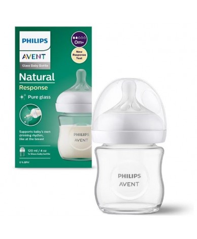 AVENT Биберон за хранене без протичане 3м+ Philips-Avent Natural Response 3.0, 2 броя, поток 4