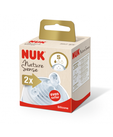 NUK NATURE SENSE биберон за храна силикон 0+мес. S, 2бр. Softer