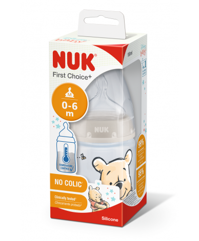 NUK First Choice+ РР Шише Temperature control 150мл. със силиконов биберон 0-6м. М Disney