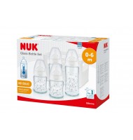 NUK First Choice+ Старт сет Temperature Control силикон - 2х240мл + 2х120мл + кошница