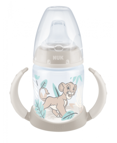NUK First Choice РР Шише Temperature Control 150мл. с накрайник силикон за сок LION KING