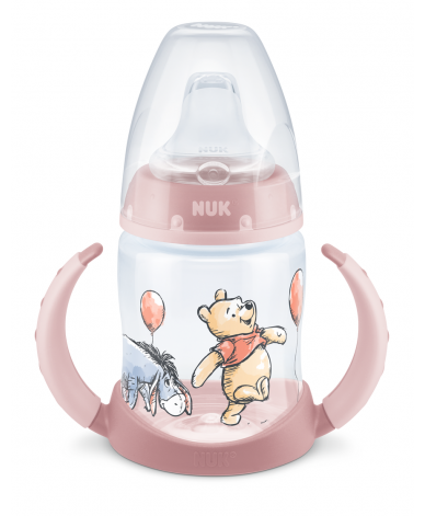 NUK First Choice РР шише Temperature Control 150мл със силиконов накрайник 6+мес. за сок Bambi + box
