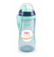 NUK Kiddy Cup 300мл, с твърд накрайник, 12+м. Glow in the Dark