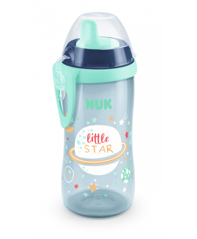 NUK Kiddy Cup 300мл, с твърд накрайник, 12+м. Glow in the Dark