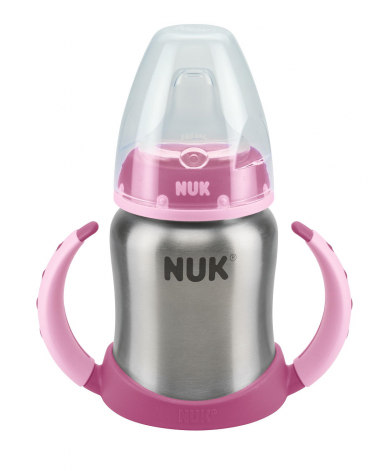 NUK First Choice шише от неръждаема стомана 125мл. термо 6+ мес.