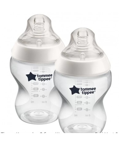 Tommee Tippee Шише за хранене Easi-Vent, 150мл., 0+м+ с декорация