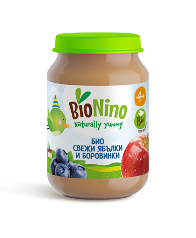 BioNino Био свежи ябълки и боровинки
