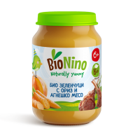 BioNino Био зеленчуци с ориз и агнешко месо
