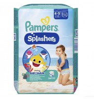 Пелени за плуване Pampers Splashers Baby Shark размер 4 9-15кг 11 броя