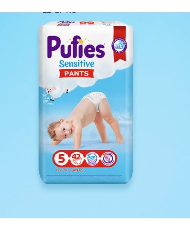 Пелени гащи Pufies Pants Sensitive 5, 42 броя