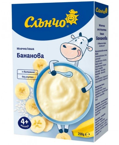 Бананово млечна каша
