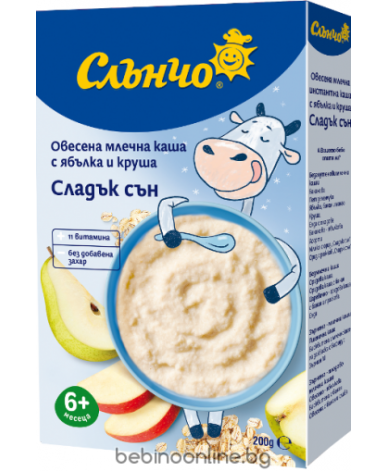 Овесена каша с ябълка и круша „Сладък сън ”