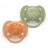 Комплект от 2 броя ортодонтични силиконови залъгалки Philips AVENT Ultra Soft SCF093/06, в кутия за стерилизиране