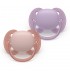Комплект от 2 броя ортодонтични силиконови залъгалки Philips AVENT Ultra Soft SCF091/43, в кутия за стерилизиране