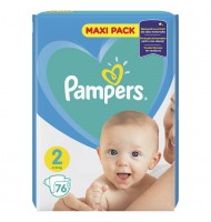 Pampers Active Baby 2 пелени 4-8кг. 76бр.