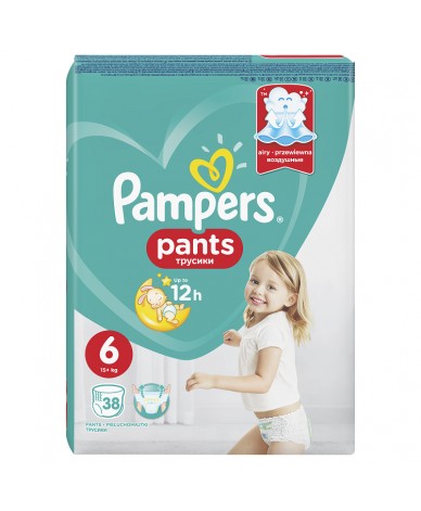 Pampers Pants 6 15кг+ 38бр.