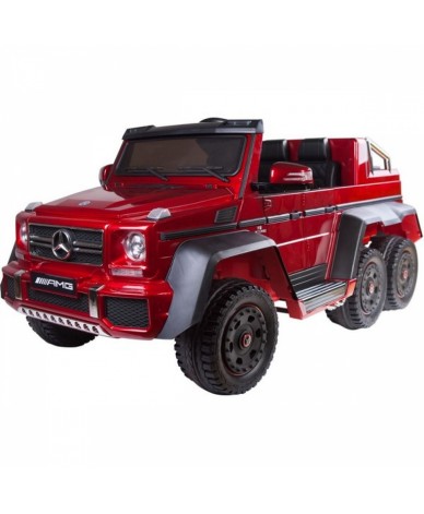 Двуместен акумулаторен джип Mercedes G63 6X6-червен