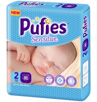 Pufies Sensitive 2 пелени 3-6кг. 74бр.