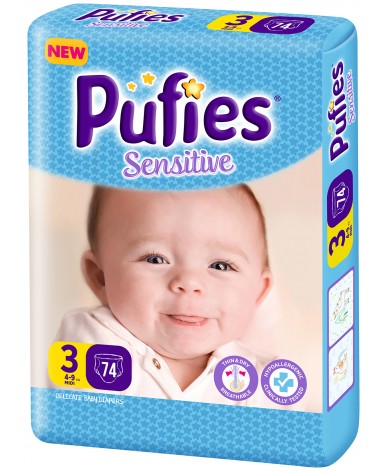 Pufies Sensitive 3 пелени 4-9кг. 66бр.