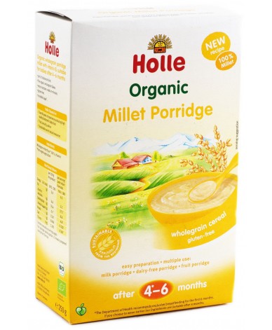 Holle био безмлечна каша с просо 4+м. 250г
